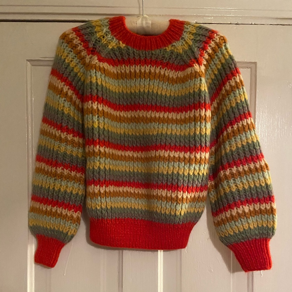 NWT Doen Field Sweater in Rainbow Knit - Picture 2 of 9